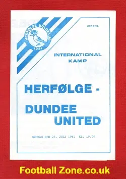 HerfÃ¸lge v Dundee United 1982 - Denmark