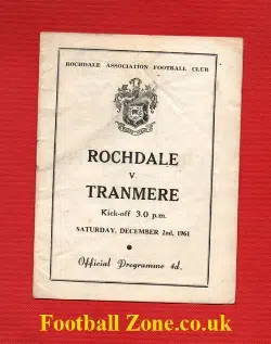 Rochdale v Tranmere Rovers 1961