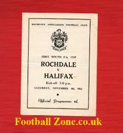 Rochdale v Halifax Town 1961