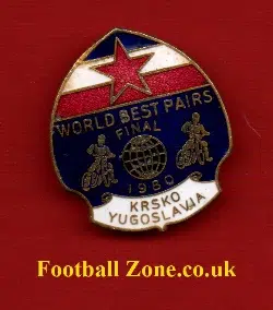 World Best Pairs Speedway Final 1980 Badge Yugoslavia