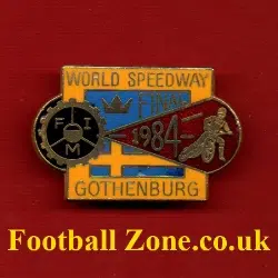 World Speedway Final 1984 Speedway Badge Gothenburg