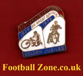 Great Britain Speedway Badge Golden Jubilee 1928 - 1978