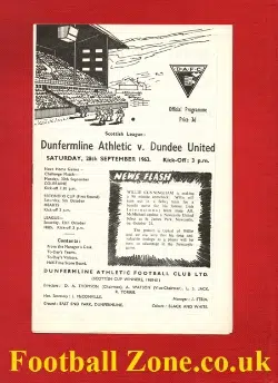Dunfermline Athletic v Dundee United 1963