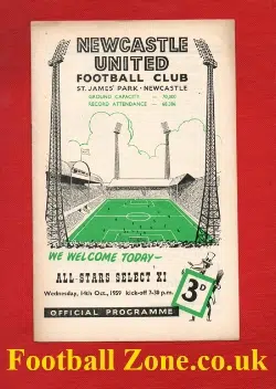 Norman Smith Benefit Testimonial Newcastle United 1959 - Showbiz