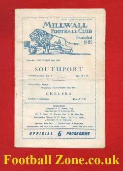 Millwall v Southport 1961