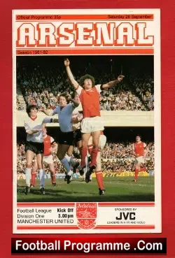 Arsenal v Manchester United 1981