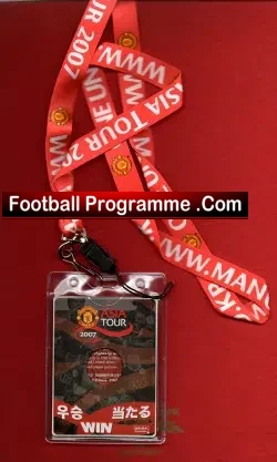 Asian Tour 2007 Manchester United Lanyard + CD disc