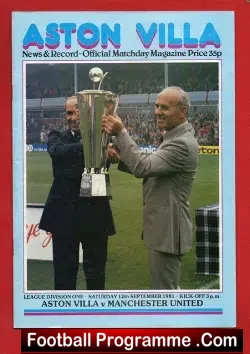 Aston Villa v Manchester United 1981