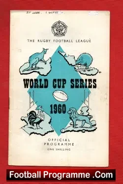 Australia Rugby v New Zealand 1960 – Rugby World Cup Match Leeds