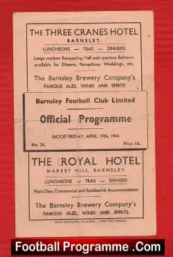 Barnsley v Everton 1946
