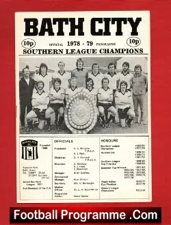 Bath City v Nuneaton Borough 1979