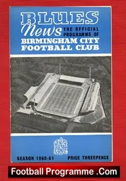 Birmingham City v Chelsea 1960 - football programme