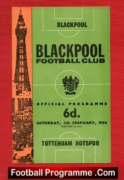 Blackpool v Tottenham 1966