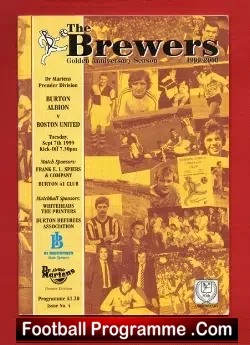 Burton Albion v Boston United 1999 Golden Anniversary Season