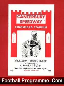 Canterbury Speedway v Boston 1974 + Coatbridge