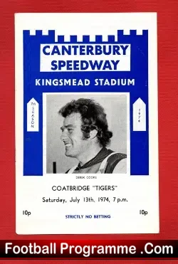 Canterbury Speedway v Coatbridge 1974