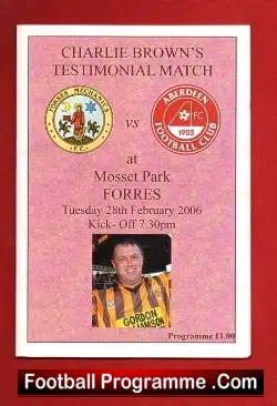 Charlie Brown Testimonial Benefit Match Aberdeen FC 2006