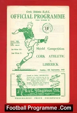 Cork Athletic v Limerick 1955
