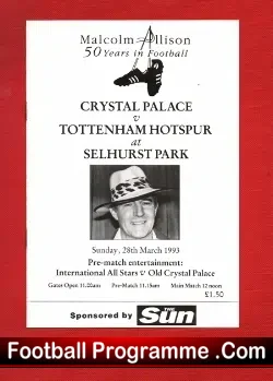 Crystal Palace v Tottenham 1993 – Plus George Best