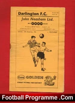 Darlington v Southport 1961 - football programme