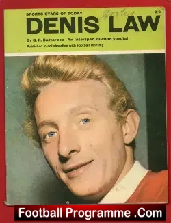 Denis Law - Sports Stars Of Today Booklet 1964 - football memorabilia
