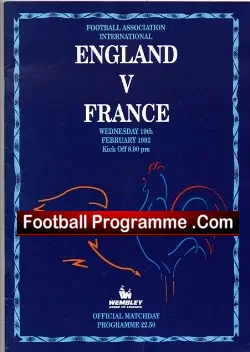 England v France 1992 – Eric Cantona Played