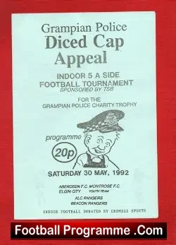 Grampian Police 5 A Side Tournament 1992 – Aberdeen + Montrose