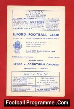Ilford v Corinthian Casuals 1968