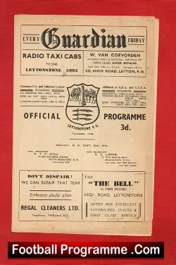 Leytonstone v Winchester City 1960 – to clear