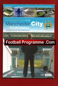 Manchester City v Southampton 2003 - Last at Maine Road - football programme