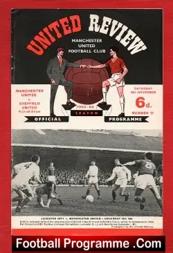 Manchester United v Sheffield United 1965 - football programme