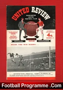 Manchester United v Sheffield Wednesday 1960 - football programme
