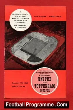 Manchester United v Tottenham 1963 – ECWC