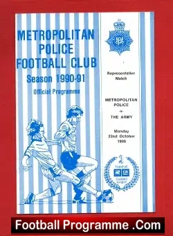 Metropolitan Police v Army 1990 – The Met Police London