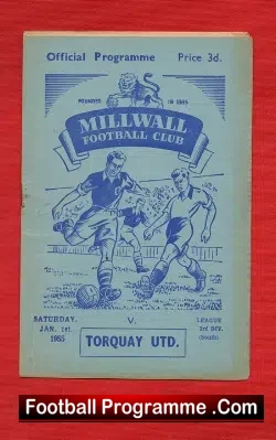 Millwall v Torquay United 1955