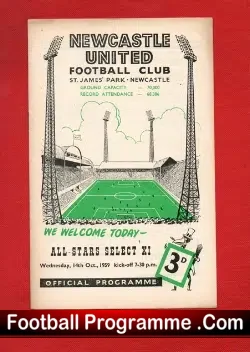 Norman Smith Benefit Testimonial Newcastle United 1959 – Showbiz