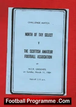 North Tay Select v Scottish Amateur FA 1984 – Scotland