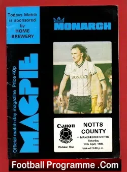 Notts County v Manchester United 1984