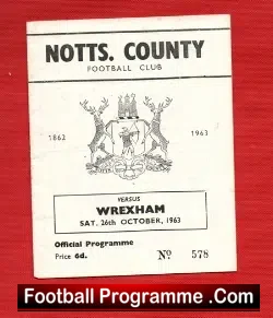 Notts County v Wrexham 1963