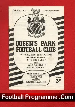 Queens Park v Ayr United 1959