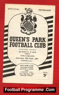 Queens Park v Stranraer 1964