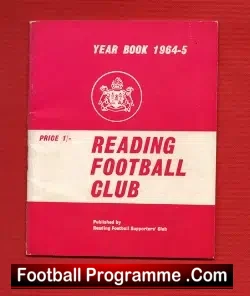 Reading Football Handbook 1964 - 1965 - football memorabilia