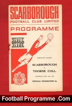 Scarborough v Thorne Colliery 1970