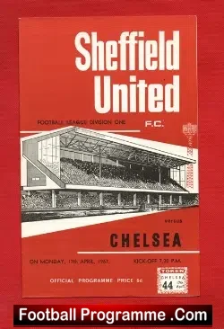 Sheffield United v Chelsea 1967 - football programme