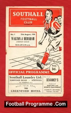 Southall v Walton Hersham 1955