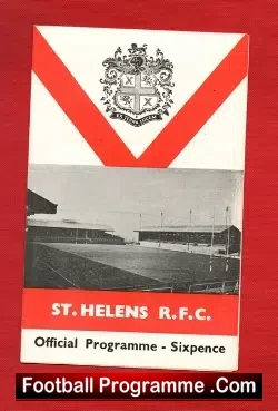 St Helens Rugby v Australia 1967