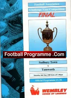 Sudbury Town v Tamworth 1989 – Vase Cup Final