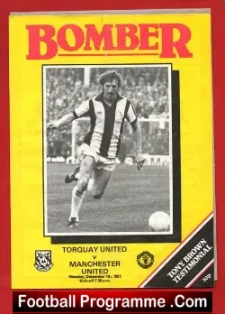 Torquay United v Manchester United 1981