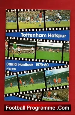 Tottenham Hotspur Spurs Official Handbook 1979 – 1980