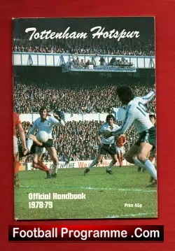 Tottenham Hotspur Spurs Official Handbook 1978 – 1979